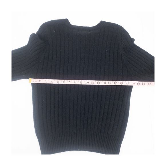 Hasting & Smith Black Wool Angora Ribbed Sweater Women’s Small Vintage - Picture 8 of 10